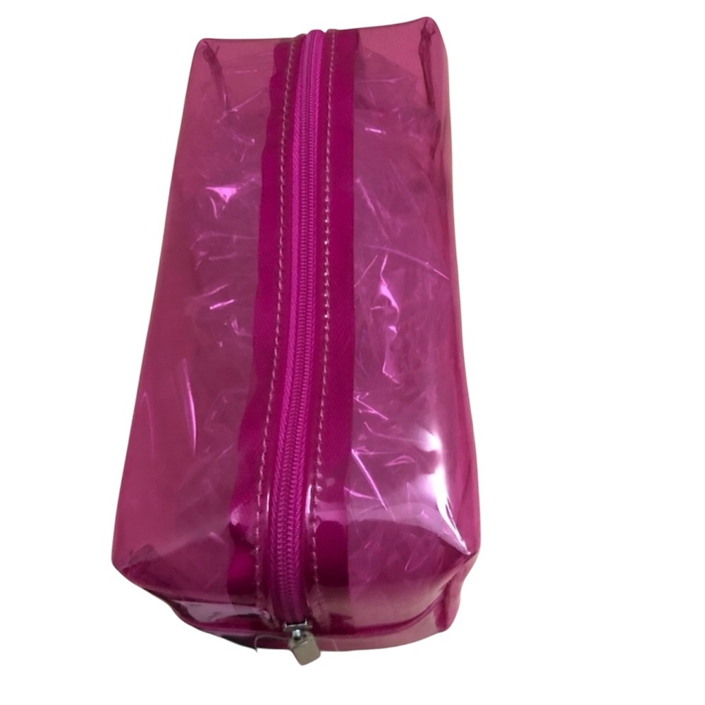 Pink Plastic Make-up Bag